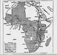 __-__-...----I TERRITORIAL MAP OF AFRICA.  -------...