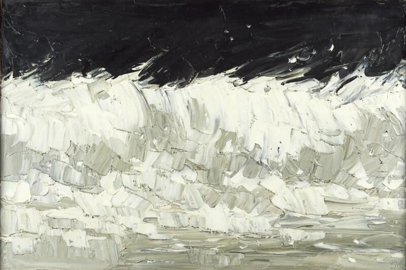 Wave on stormy sea