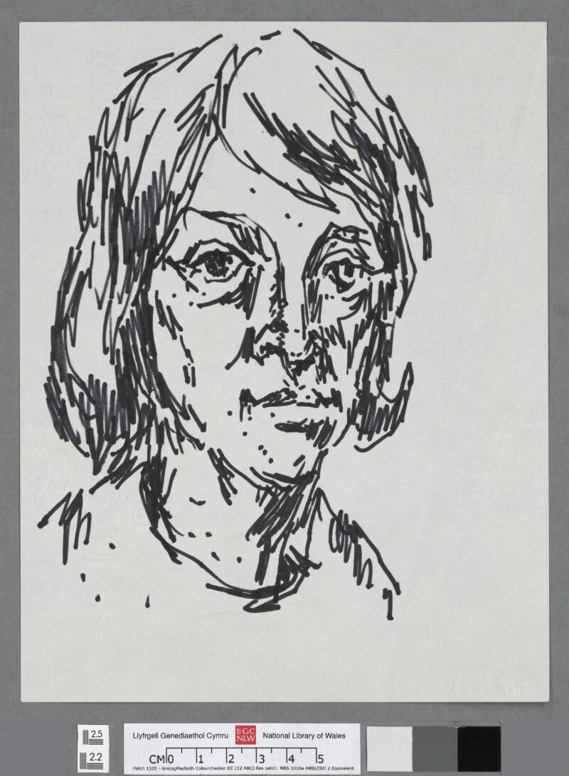 Head & shoulders of woman, looking forward