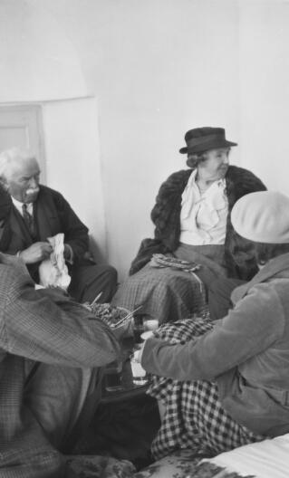 David a Margaret Lloyd George yn Marrakesh