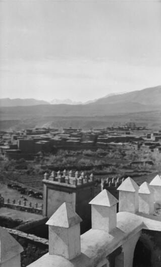 Golygfa o murflychau Telouet