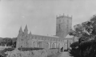 Exterior view of St David's Cathedral photographed from the south-west.