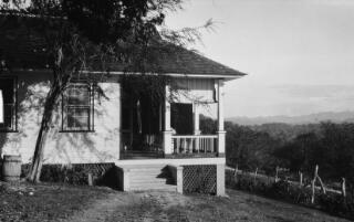 House in tropical rural setting, believed to have been his residence during his stay in Jamaica.