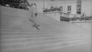 Steps near the Chateau Sainte Maire, Lausanne