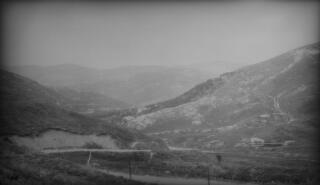 Upland limestone scenery, possibly on the road to Monte Grappa.