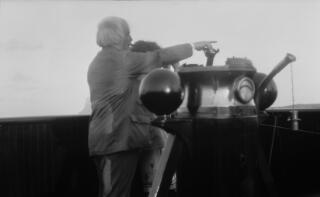 David a Megan Lloyd George ar bont llong