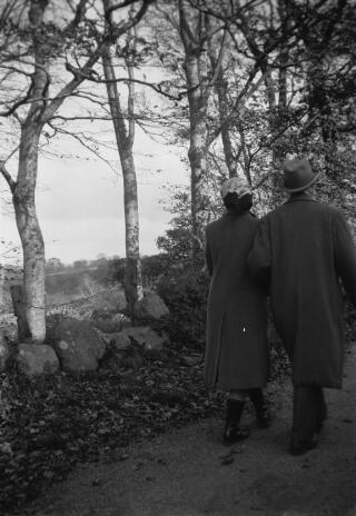 David a'r Iarlles Lloyd George yn Llanystumdwy