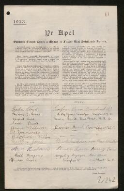 Petition - 2/242 - Trefeurig