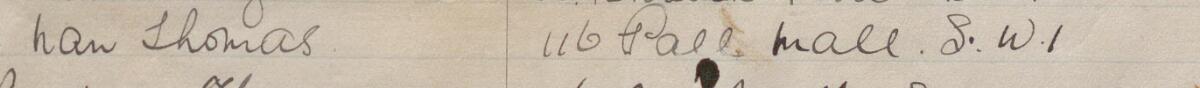 Image of Nan Thomas's signature and address in the petition