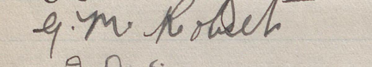 Image of G M Roberts @'s signature and address in the petition