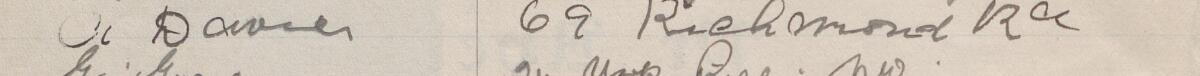 Image of A Davies's signature and address in the petition