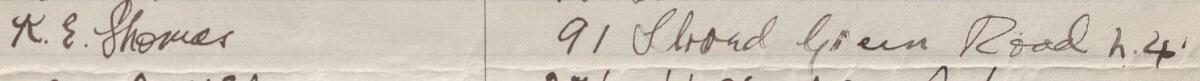 Image of R E Thomas's signature and address in the petition