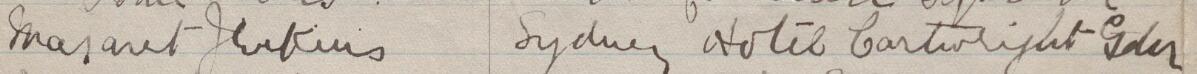 Image of Margaret Jenkins's signature and address in the petition