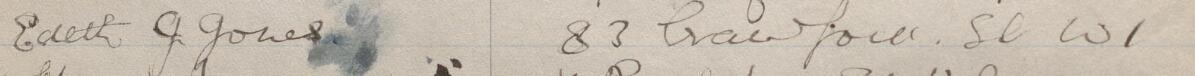 Image of Edith J Jones's signature and address in the petition