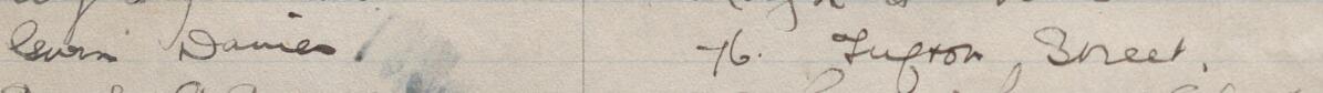 Image of Gwen Davies's signature and address in the petition