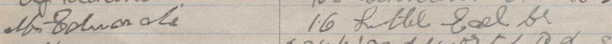 Image of M Edmonds's signature and address in the petition