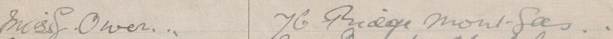 Image of Miss L Owen's signature and address in the petition