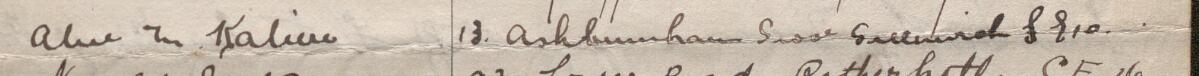 Image of Alice M Kaliae's signature and address in the petition