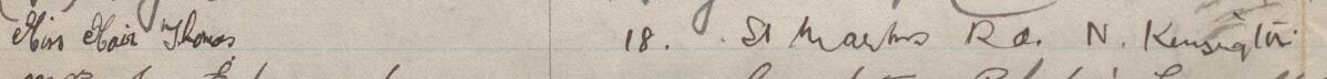 Image of Miss Mair Thomas's signature and address in the petition
