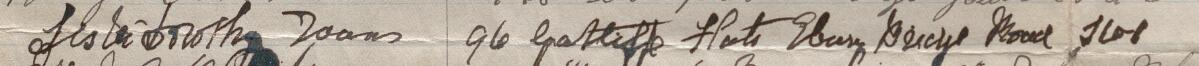 Image of Liste Dorothy Foams's signature and address in the petition