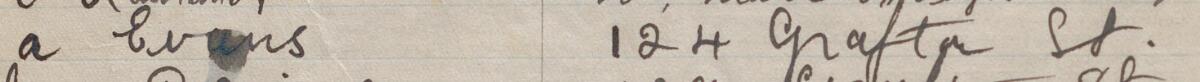 Image of A Evans's signature and address in the petition