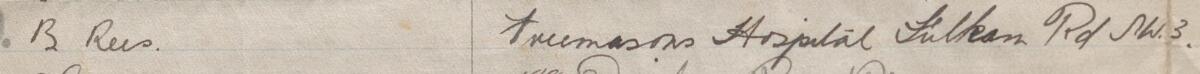 Image of B Rees's signature and address in the petition