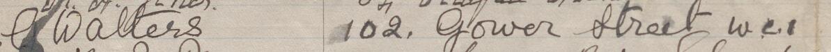 Image of G Walters's signature and address in the petition