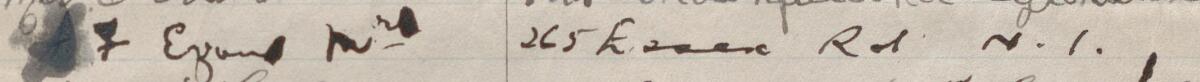 Image of A. F. Evans Mrs's signature and address in the petition