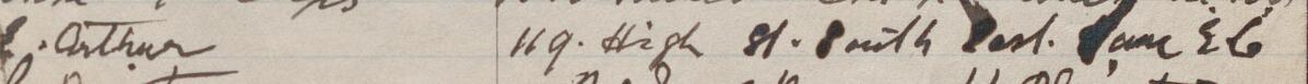 Image of E. Arthur's signature and address in the petition
