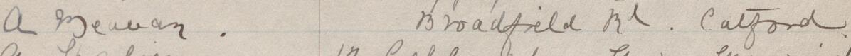Image of A Newam's signature and address in the petition