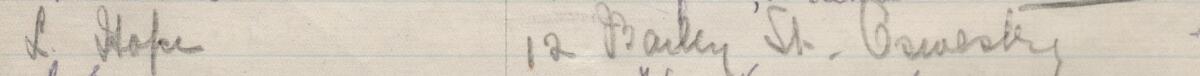 Image of L. Hope's signature and address in the petition