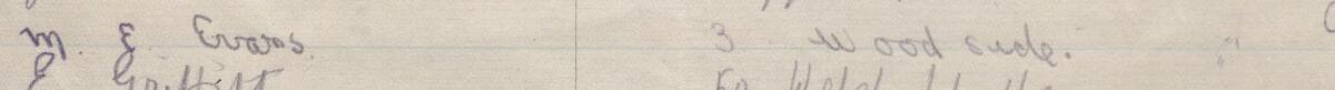 Image of M. E. Evans's signature and address in the petition