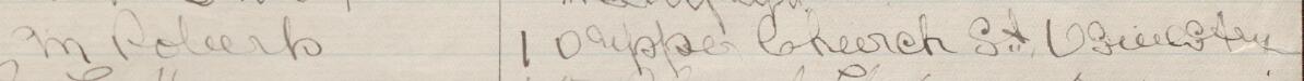 Image of M. Roberts's signature and address in the petition