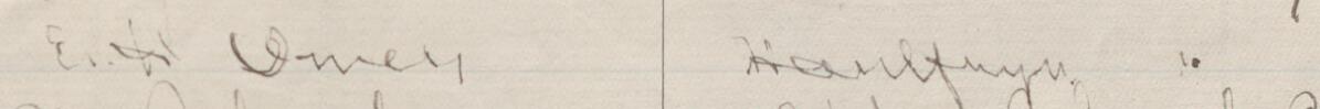 Image of E Owen's signature and address in the petition
