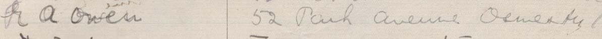 Image of E. A. Owen's signature and address in the petition