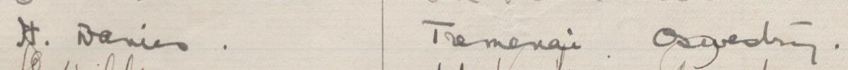 Image of H. Davies's signature and address in the petition