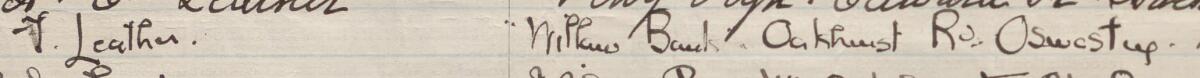 Image of T Leather's signature and address in the petition