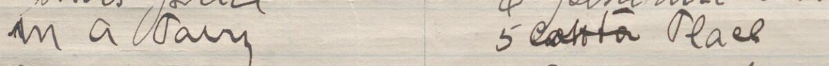 Image of M A Davy's signature and address in the petition