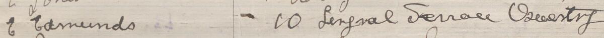 Image of E Edmunds's signature and address in the petition