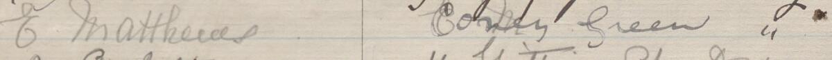 Image of E Matthews's signature and address in the petition