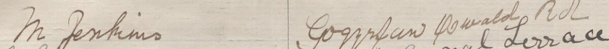 Image of M Jenkins's signature and address in the petition