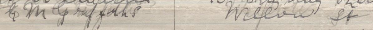 Image of G M Griffiths's signature and address in the petition