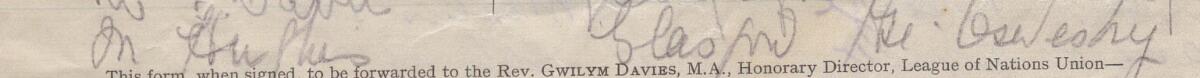 Delwedd o lofnod Mark a'i gyfeiriad ar y ddeiseb