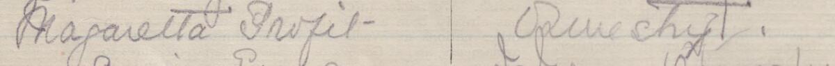 Image of Margaretta Profit's signature and address in the petition