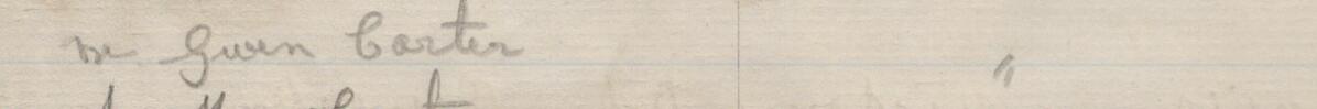 Image of Mrs Gwen Carter's signature and address in the petition