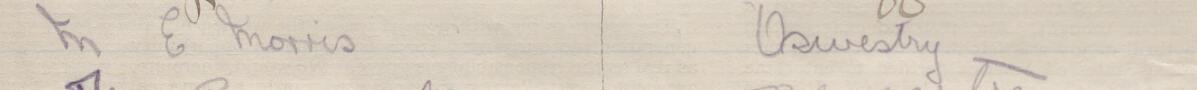 Image of M E Morris's signature and address in the petition