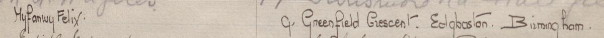 Image of Myfanwy Felix's signature and address in the petition