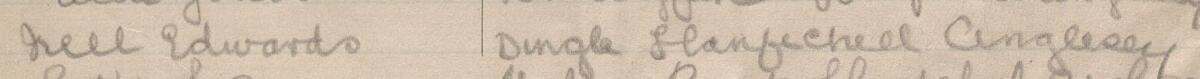 Image of Nell Edwards's signature and address in the petition