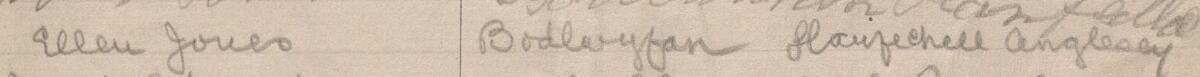 Image of Ellen Jones's signature and address in the petition