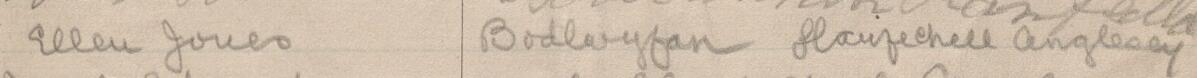 Image of Ellen Jones's signature and address in the petition